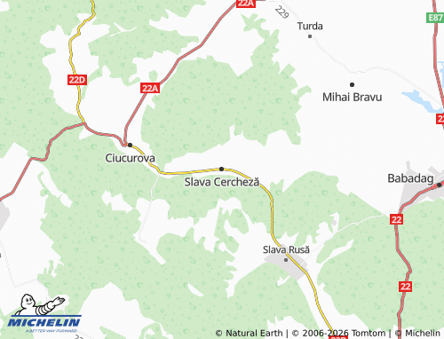 Mapa MICHELIN Slava Cercheză - ViaMichelin