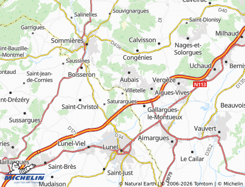 Mappa MICHELIN Villetelle - ViaMichelin