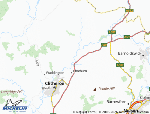 Carte MICHELIN Sawley - ViaMichelin