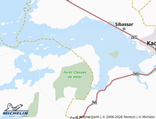 Mapa MICHELIN Tchénéké - ViaMichelin