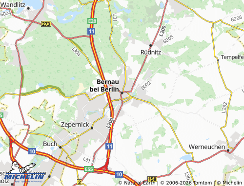 MICHELIN Bernau bei Berlin map - ViaMichelin