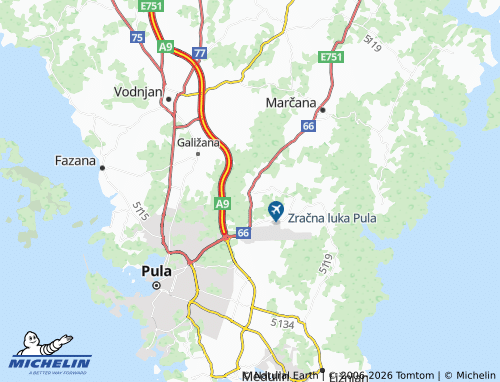 MICHELIN-Landkarte Loborika - ViaMichelin
