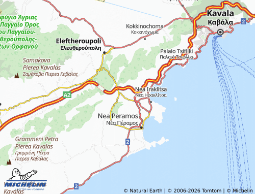 Carte MICHELIN Agios Andreas - ViaMichelin