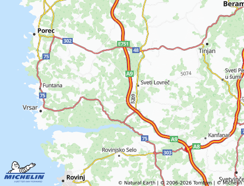 MICHELIN-Landkarte Rajki - ViaMichelin