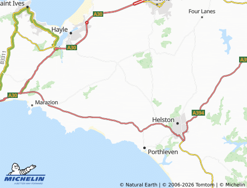 Carte MICHELIN Godolphin Cross - ViaMichelin