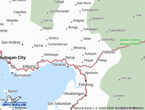 MICHELIN Cawayan map - ViaMichelin