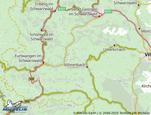Carte MICHELIN Hinterlangenbach - ViaMichelin