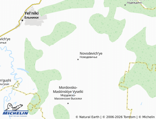 MICHELIN-Landkarte Novodevich'ye - ViaMichelin