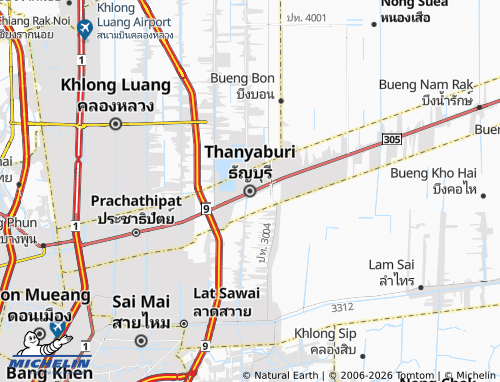 Mapa MICHELIN Thanyaburi - ViaMichelin