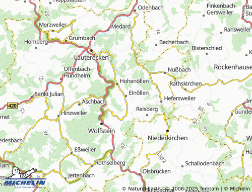 MICHELIN Einöllen map - ViaMichelin