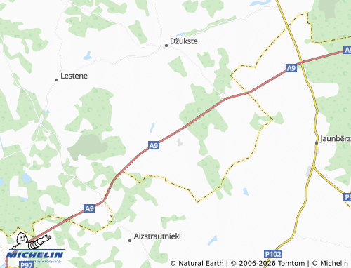 Mapa MICHELIN Pienava - ViaMichelin