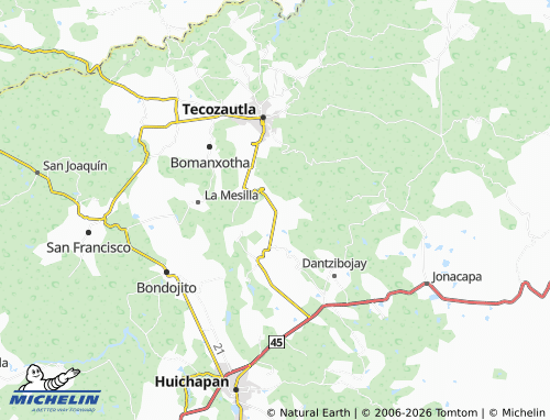 Mappa MICHELIN San Miguel Caltepantla - ViaMichelin
