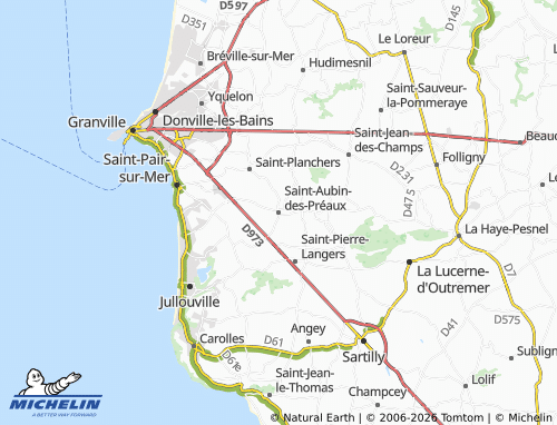 MICHELIN Saint-Aubin-des-Préaux map - ViaMichelin