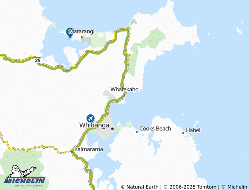 MICHELIN Wharekaho map - ViaMichelin