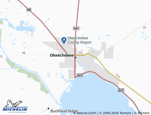 Mappa MICHELIN Okeechobee - ViaMichelin