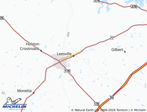 Carte MICHELIN Leesville - ViaMichelin