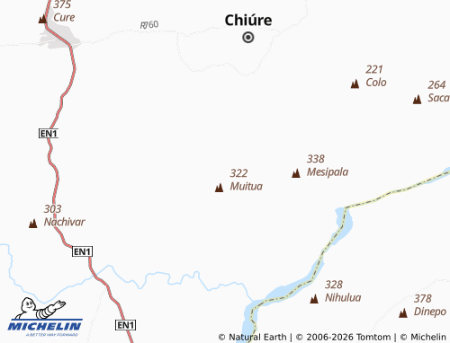 MICHELIN Chefe Carai map - ViaMichelin