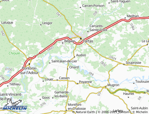 MICHELIN Audon map - ViaMichelin