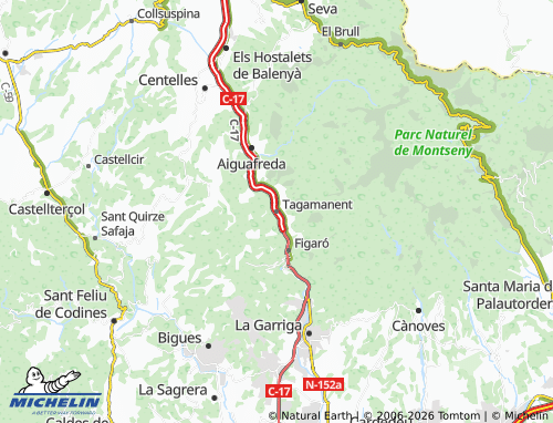 Carte MICHELIN Tagamanent - ViaMichelin