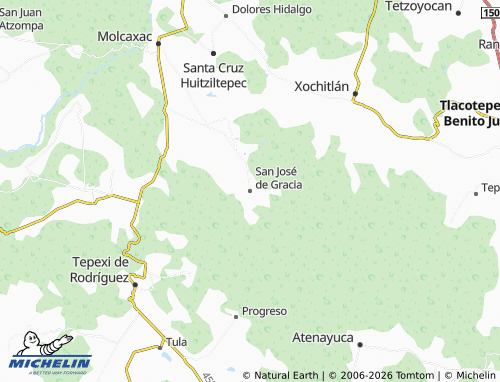 Mappa MICHELIN San José de Gracia - ViaMichelin