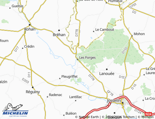 Mappa MICHELIN Les Forges - ViaMichelin