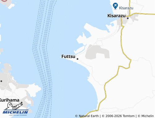 MICHELIN Futtsu map - ViaMichelin