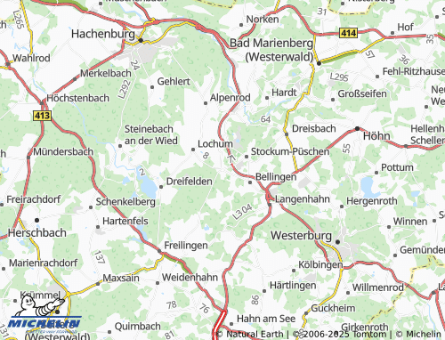 MICHELIN Rotenhain map - ViaMichelin