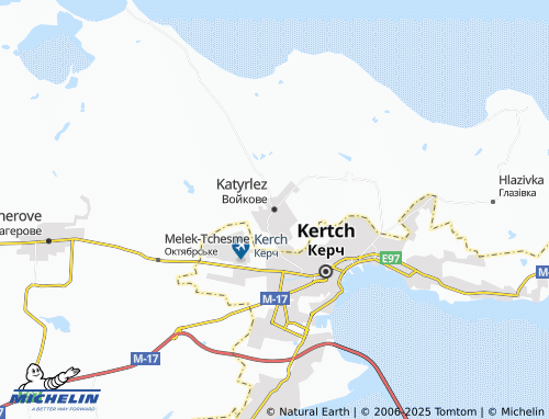 MICHELIN Katyrlez map - ViaMichelin