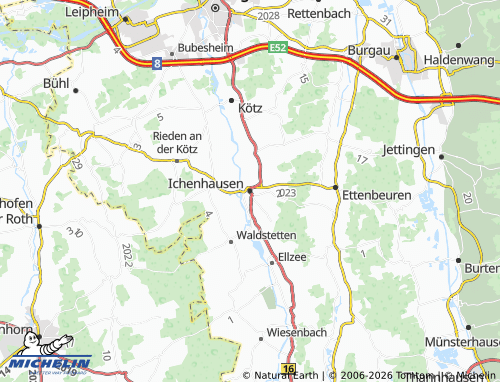 Mappa MICHELIN Ichenhausen - ViaMichelin