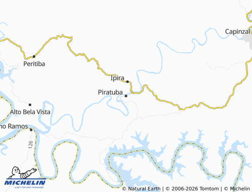 Mapa MICHELIN Piratuba - ViaMichelin