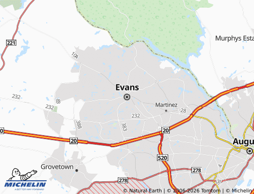 Mappa MICHELIN Evans - ViaMichelin