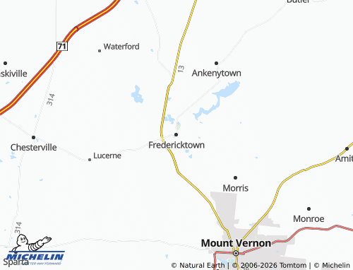 Mapa MICHELIN Fredericktown - ViaMichelin