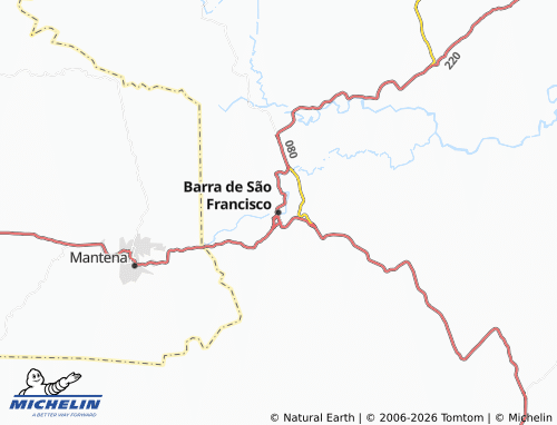Mapa MICHELIN Barra de São Francisco - ViaMichelin