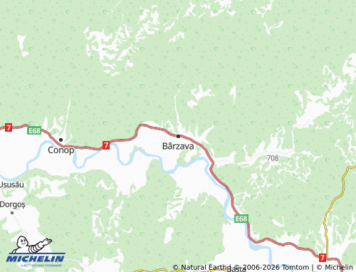 MICHELIN-Landkarte Bârzava - ViaMichelin