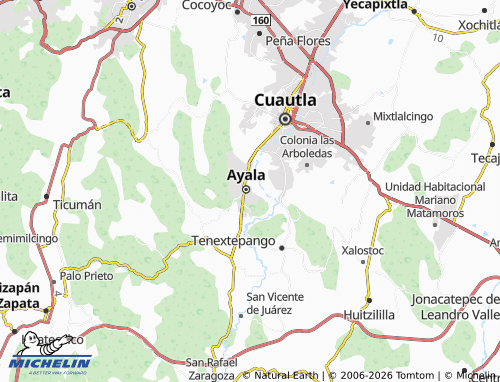 MICHELIN Ciudad Ayala Centro map - ViaMichelin