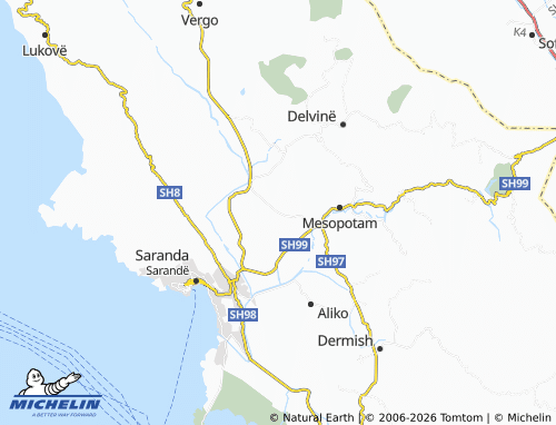 Mappa MICHELIN Finiq - ViaMichelin