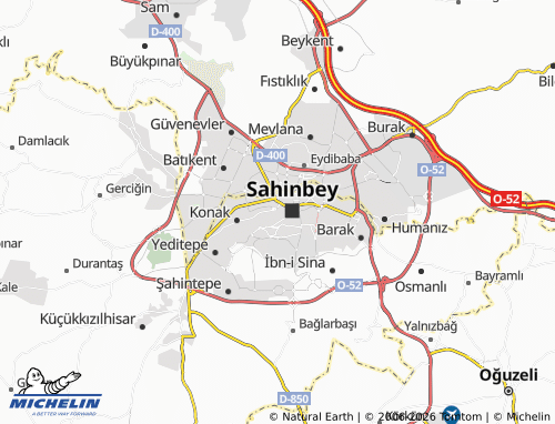 MICHELIN Hoşgör map - ViaMichelin