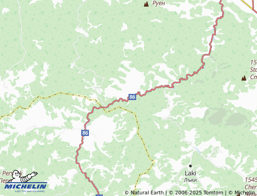 MICHELIN Narechenski bani map - ViaMichelin