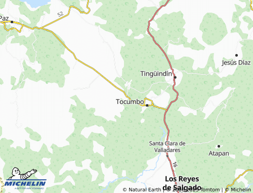 MICHELIN Santa Inés map - ViaMichelin