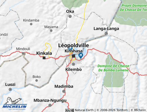 MICHELIN Kinshasa map - ViaMichelin