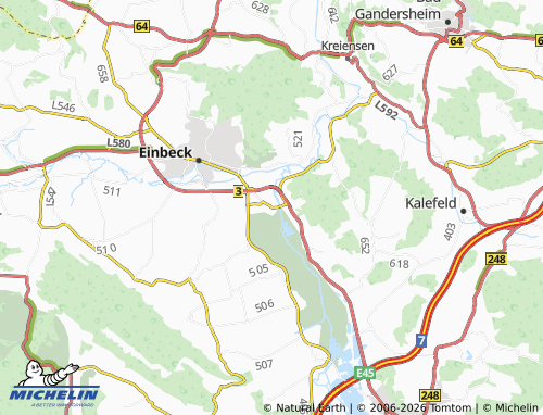 MICHELIN Salzderhelden map - ViaMichelin