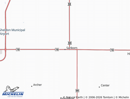 Carte MICHELIN Sanborn - ViaMichelin