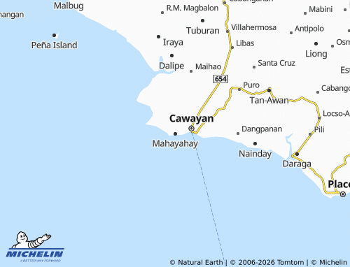 MICHELIN Mahayahay map - ViaMichelin