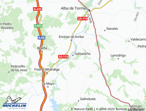 MICHELIN Galisancho map - ViaMichelin
