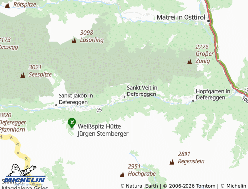 MICHELIN Gsaritzen map - ViaMichelin