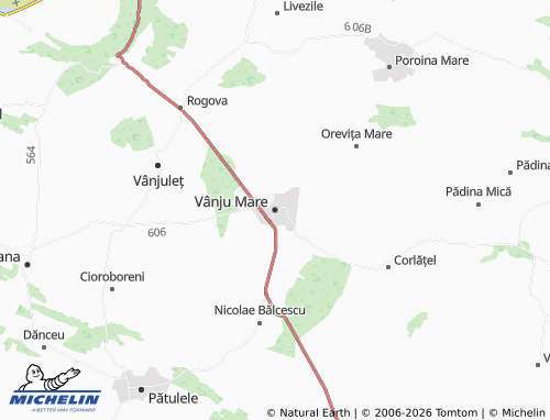 MICHELIN Vânju Mare map - ViaMichelin