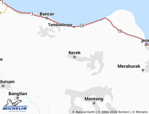 MICHELIN-Landkarte Kerek - ViaMichelin