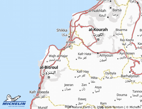 Mapa MICHELIN Bidnayil - ViaMichelin