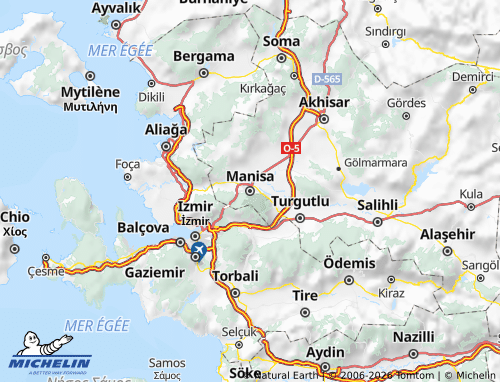 MICHELIN-Landkarte Manisa - ViaMichelin