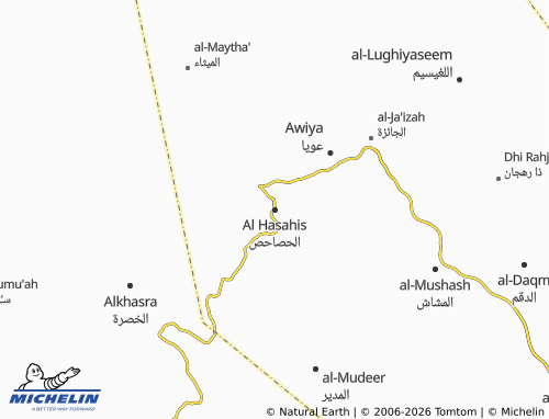 MICHELIN-Landkarte Al Hasahis - ViaMichelin